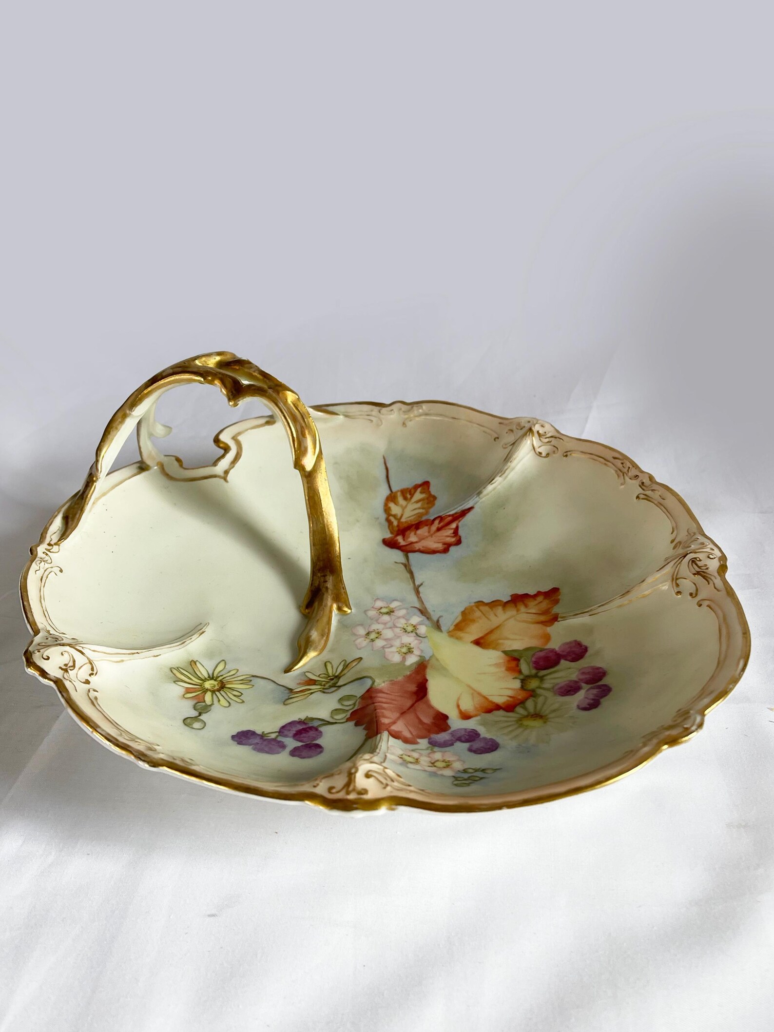 Turn of the Century 1905 Edwardian Handpainted Porcelain Platter ...