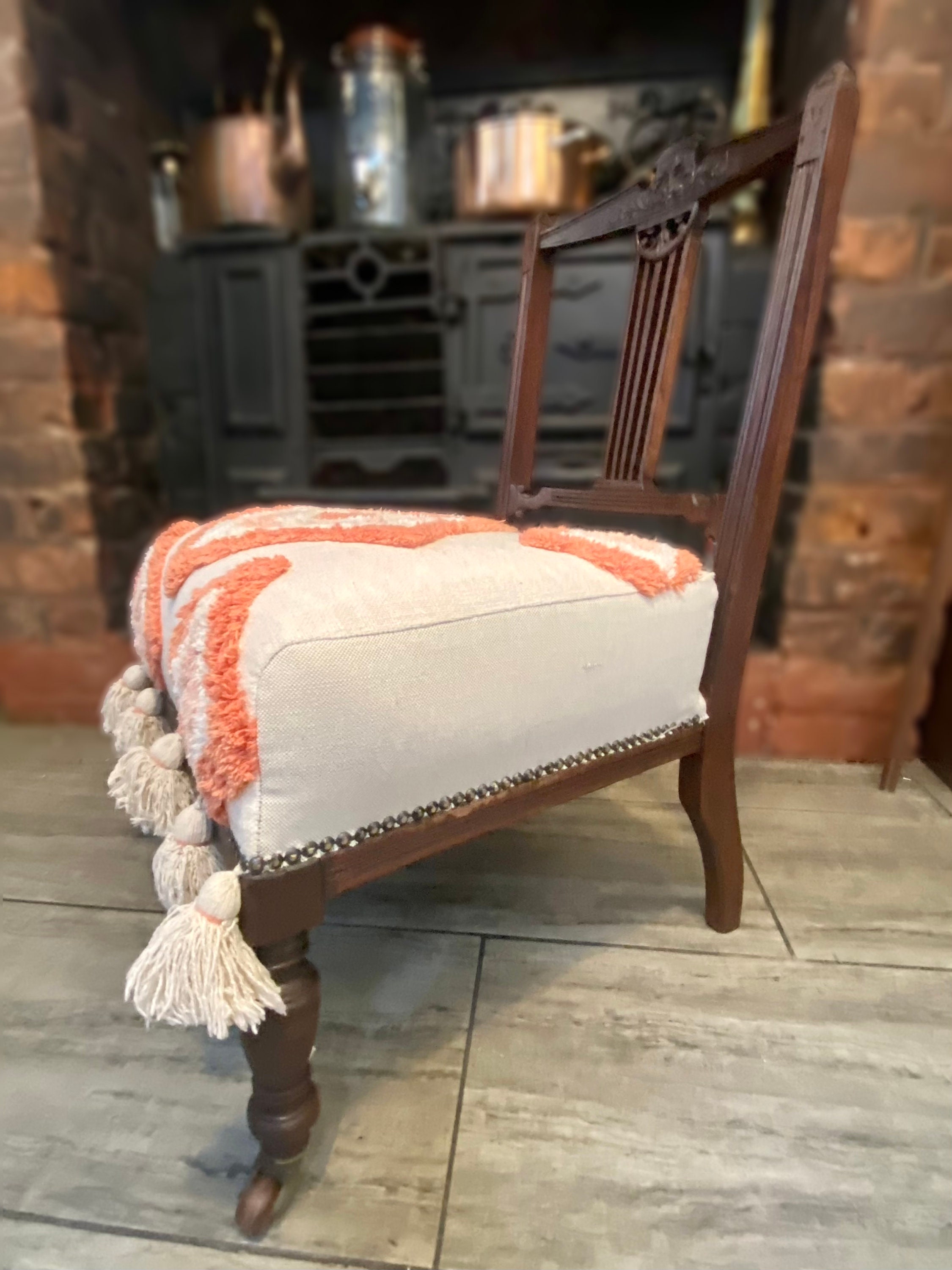 Reupholstering victorian nursing chair hotsell