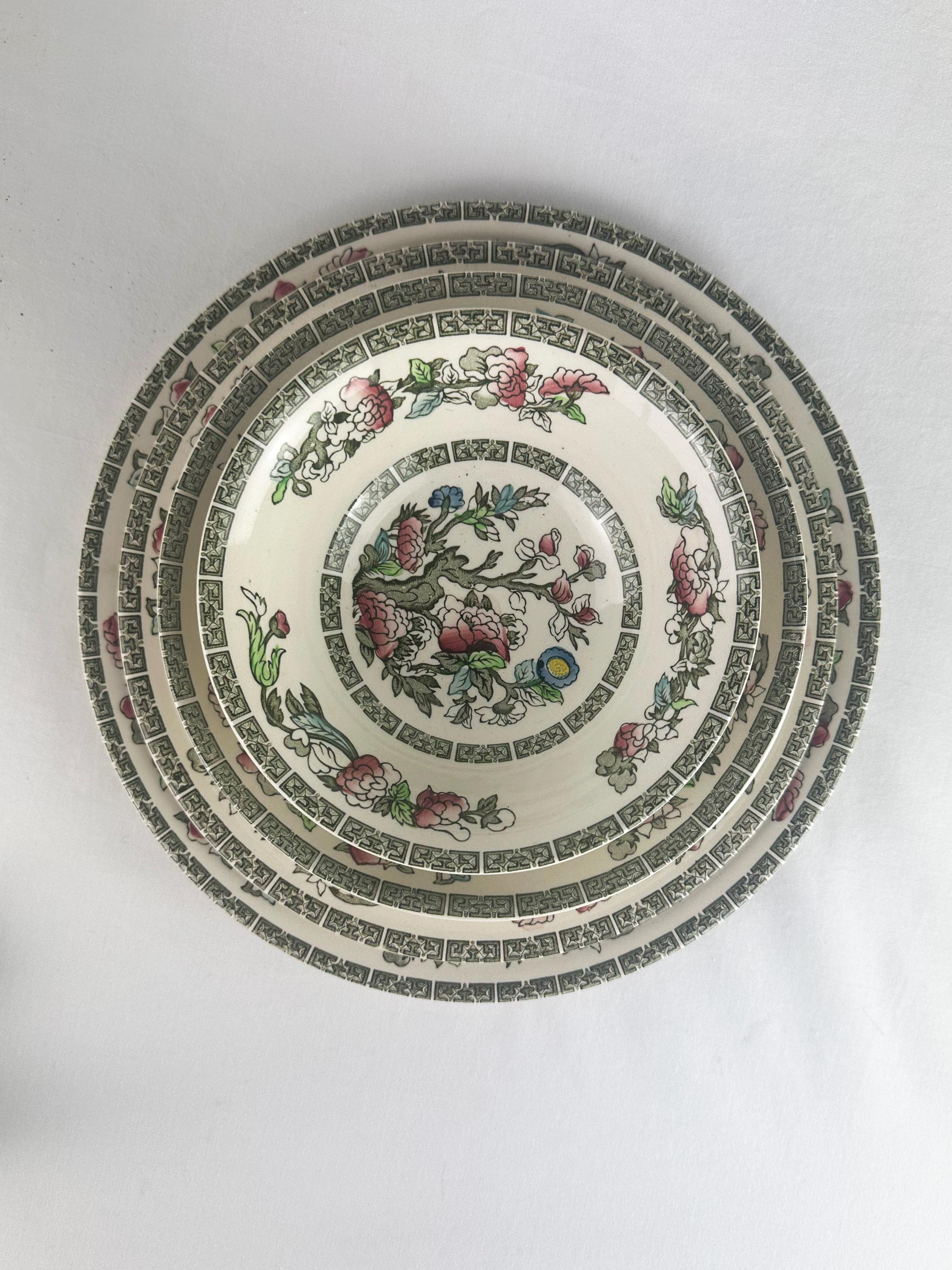 Vintage Johnson Brothers Indian Tree Dishes: Staffordshire Floral