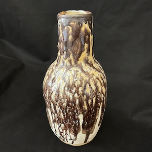 Stunning and Unique Mid Century Hand Made Fat Lava Ceramic Vase by Sue Blackburn 1969