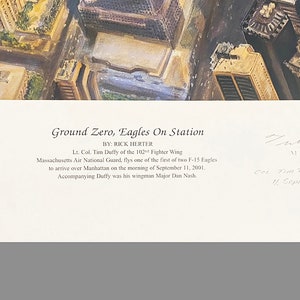 Rick Herter Art Ground Zero, Eagles On Station Limited Edition Print image 4
