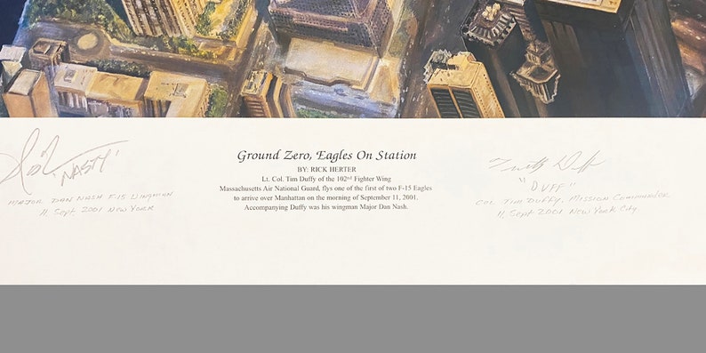 Rick Herter Art Ground Zero, Eagles On Station Limited Edition Print image 4