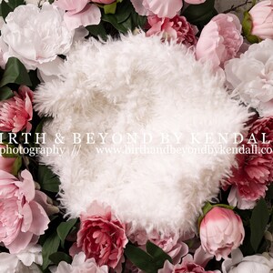 Floral Wreath Newborn Digital Backdrop (2) | Pink Floral Digital Newborn Backdrop, Girly Newborn Digital Background, Pink Newborn Backdrop