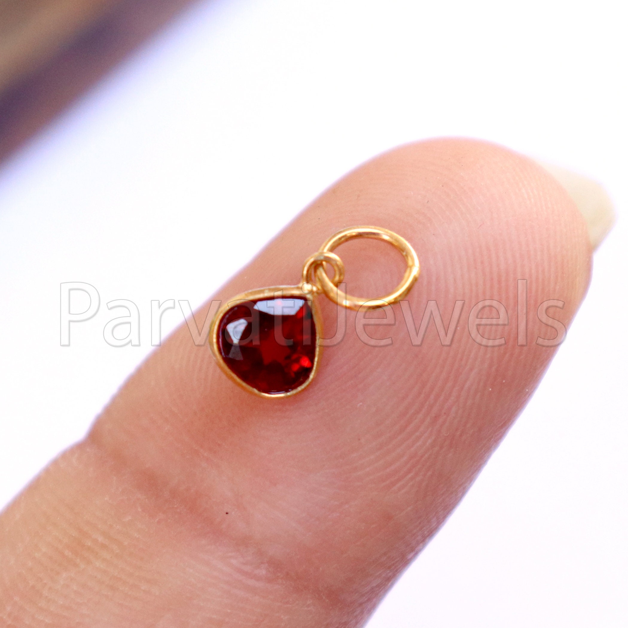 Charm 18k Solid Gold Charm Natural Charm Gold Etsy