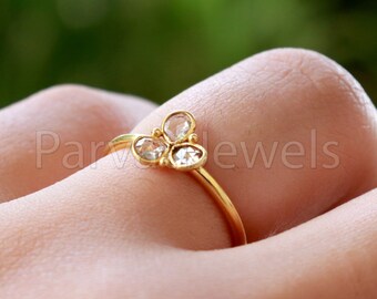 Diamond Ring, Diamond Gold Ring, 18k Solid Gold Diamond Ring, Handmade Gold Ring, Diamond Engagement Ring, Wedding Diamond Ring