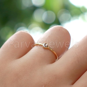 Natural Diamond English Polki Ring, Diamond Gold Ring, 18k Solid Gold Ring, Handmade Gold Ring, Diamond Engagement Ring, Wedding Gold Ring,