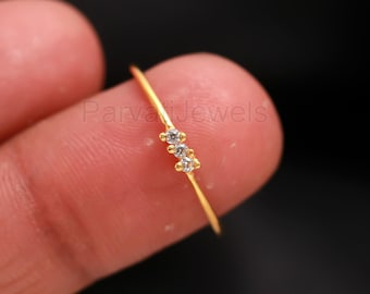 Natural Diamond Ring, Diamond Gold Ring, 14k Solid Gold Diamond Ring, Handmade Gold Ring, Diamond Engagement Ring, Wedding Diamond Ring,