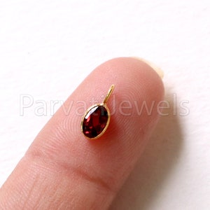 May include: A small gold pendant with a red oval gemstone.