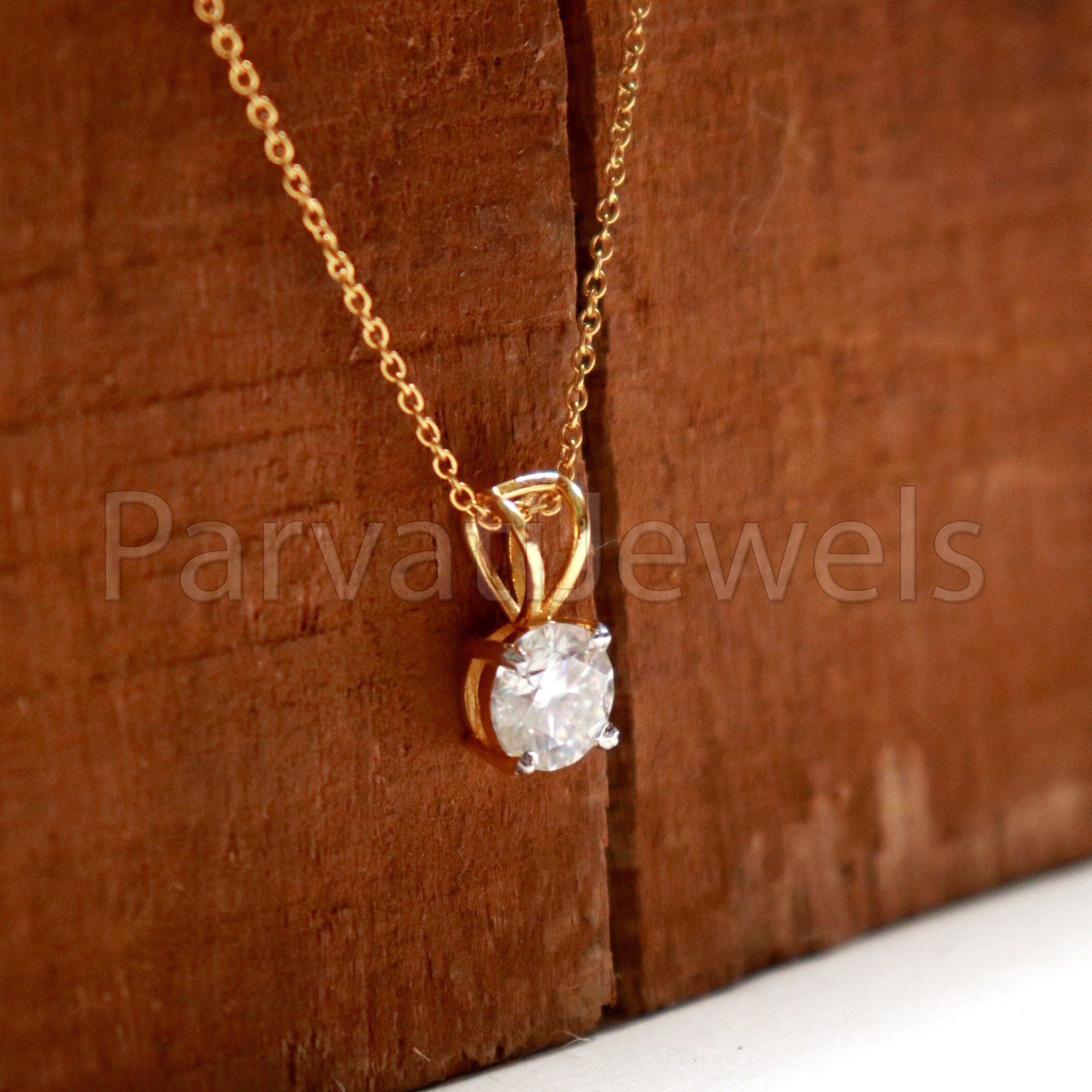 Gold single stone pendant designs deals