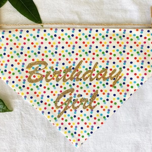 Birthday Dog Bandana, Over The Collar Dog Bandana, Traditional Tie, Scarf, Pet Accessories, Cat Bandana, Gift For Pets, Slip On Bandana