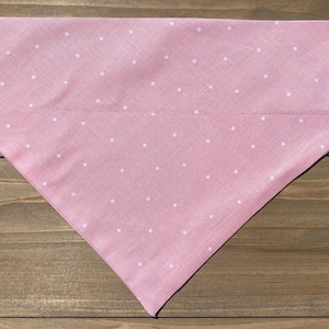 Pink Dog Bandana, Over The Collar Dog Bandana, Traditional Tie, Scarf, Pet Accessories, Cat Bandana, Gift For Pets, Slip On Bandana