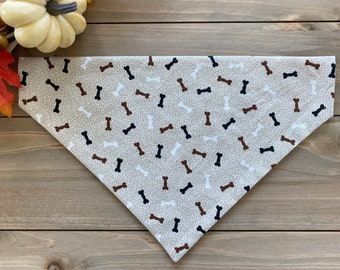 Dog Bone Over The Collar Bandana: Pet Accessories