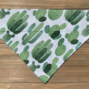 Cactus Dog Bandana, Over The Collar Dog Bandana, Traditional Tie, Scarf, Pet Accessories, Cat Bandana, Gift For Pets, Slip On Bandana