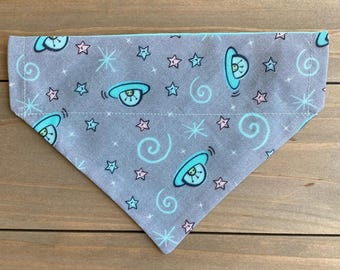 Alien UFO Dog Bandana: Over Collar Pet Scarf