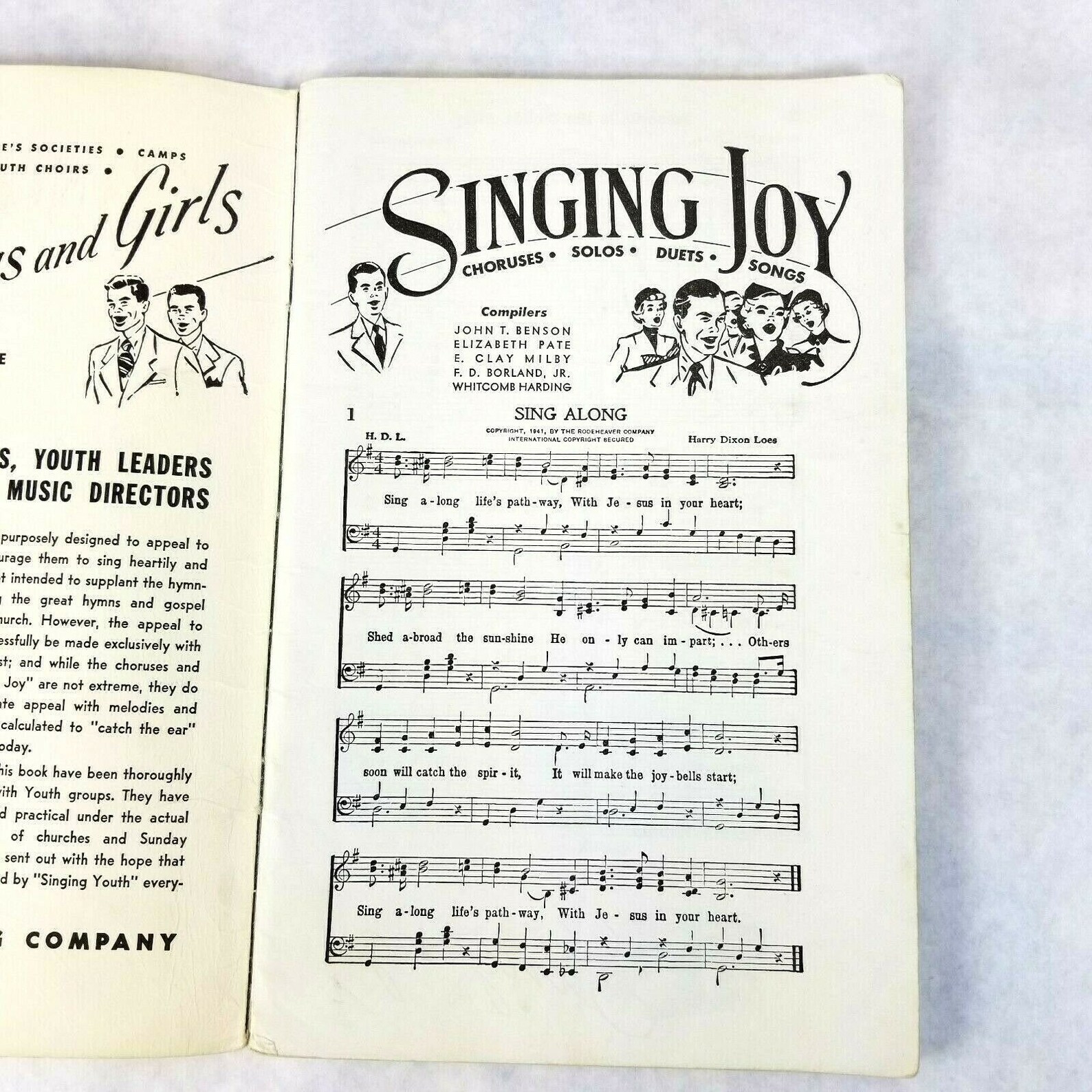 Singing Joy a Chorus Book for Young People by John Benson Song Etsy
