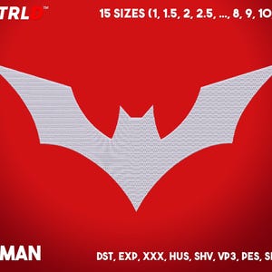 Superhero Inspired Machine Embroidery Design File (dst exp xxx hus shv vp3 pes sew jef) INSTANT DOWNLOAD