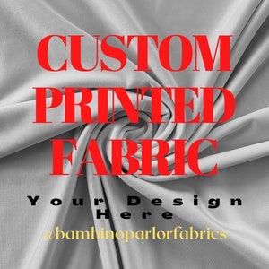 CUSTOM PRINTED FABRIC - Diy Fabric - Custom printed spandex - Design your own fabric - Create your own fabric - 4 way stretch print fabric