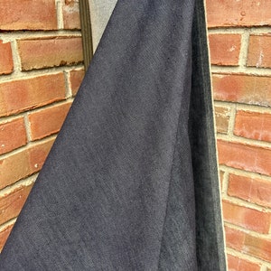 DENIM Fabric bty - Black Stretch Denim fabric - Denim Craft Supply - Cut and sew denim fabric by the yard - Fashion denim - DIY Craft Supply