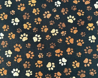 TELA ESTAMPADA DE ALGODÓN - Tela con estampado de patas cortada a medida - Tela estampada de algodón con lindas patas de animales - Tela cortada a medida - Fabric Stash - Tela para colchas