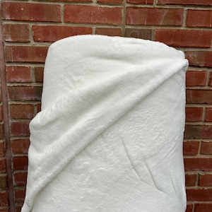 MINKY FABRIC - White Sublimation Fabric - Whisper Fleece Fabric - Diy Fabric for printing - Diy Jellycat Fabric