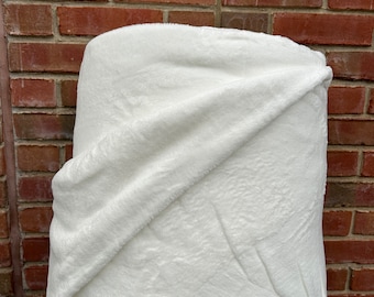 White Minky Fabric: Whisper Fleece for Dye Sublimation Printing