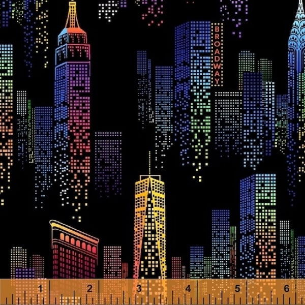 New York City Fabric by the Yard Etsy