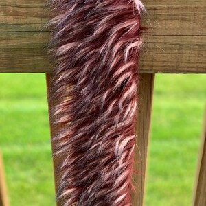 FAUX FUR TRIM - Spiked faux fur trim by the yard - Fur for slides - Precut faux fur - craft supply - Costume Trim - Fur trim for Diy crocs