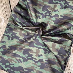Camouflage Print Spandex Fabric: 4-Way Stretch