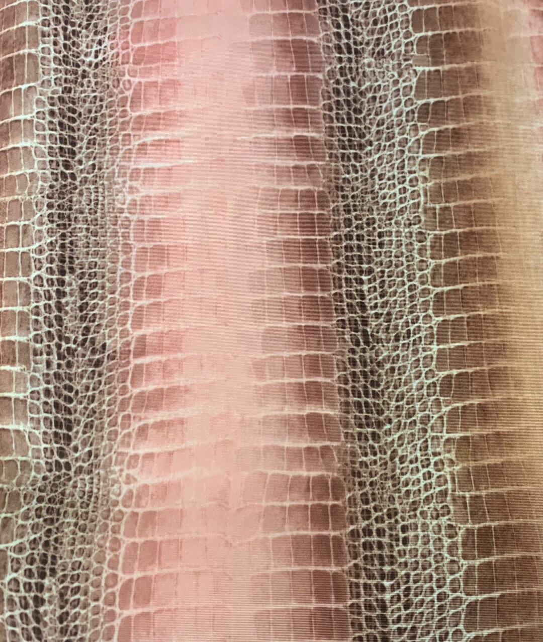STRETCH PRINTED FABRIC - Pink and Brown Python Print Fabric - 4 Way ...