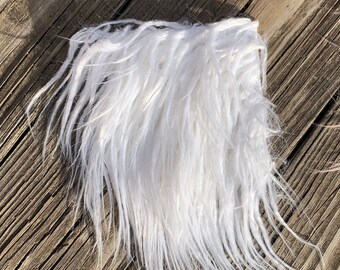 Mongolian Crinkle Faux Fur Fabric Squares - 4"x4" Fabric Squares - Precut Fabric - Precut Faux Fur - Gnome Beards Fabric - Vegan Fur