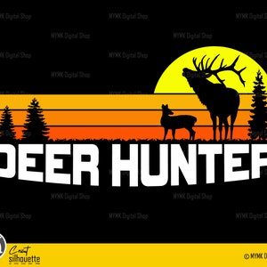 Deer Hunting svg, deer svg, deer hunter, silhouette,  png, rifle svg, png, cricut ready
