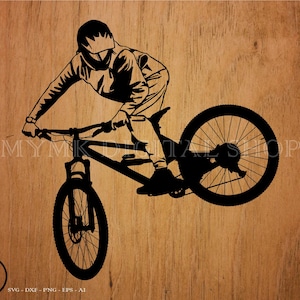 Mtb Biker Radfahrer SVG-Datei, Mtb svg, Biker svg, Mountainbike svg, svg, png, Cricut, dxf, Clipart, für kommerziellen und persönlichen Gebrauch