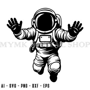 Astronaut waving svg, Astronaut svg, png, cricut, dxf, clipart, for Commercial and Personal use