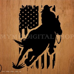Girl Barrel Racer US Flag - Horse svg, Cowboy svg, Cowgirl svg, svg, png, cricut, dxf, clipart, for Commercial and Personal use