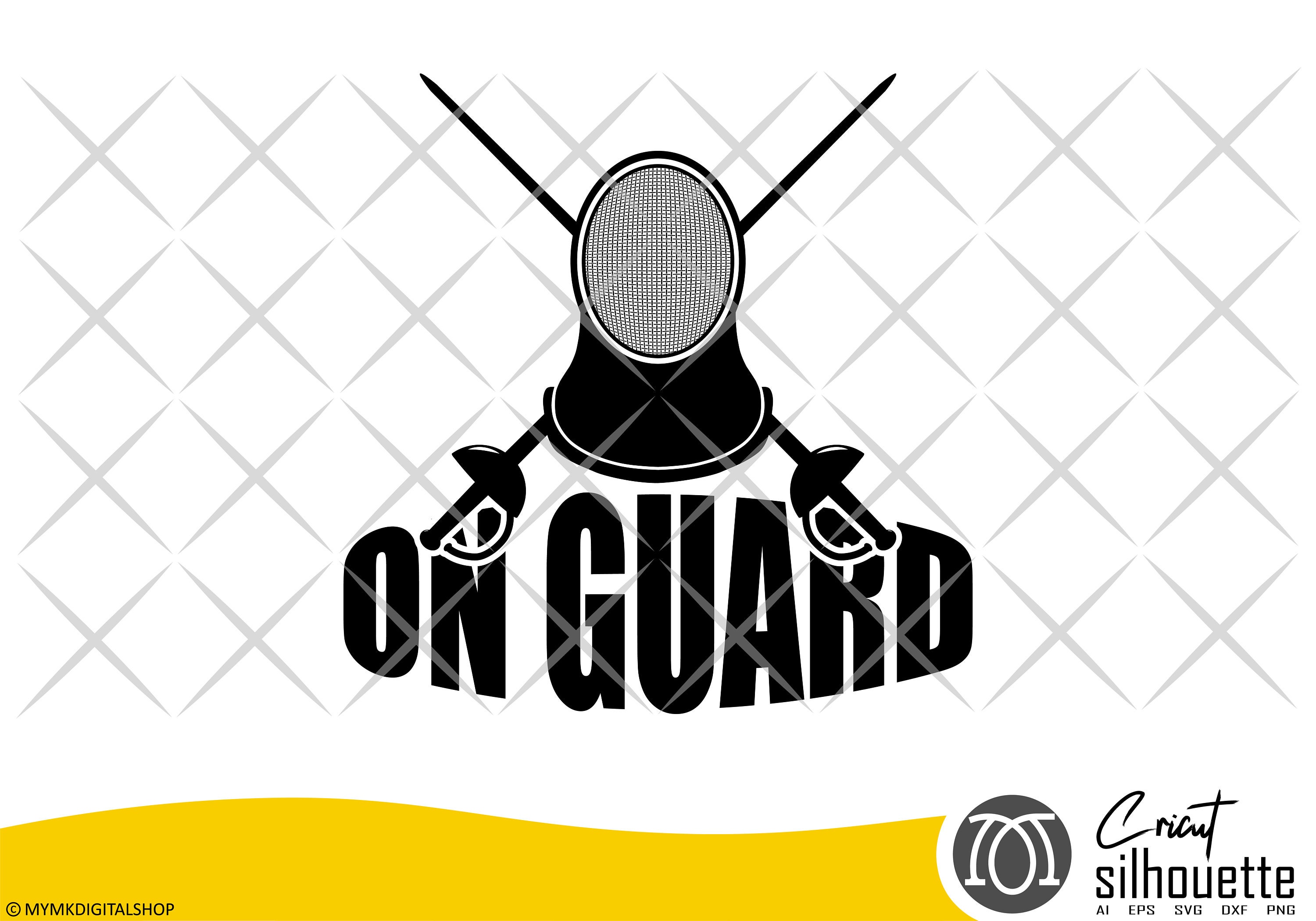 Fencing Svg Fencing on Guard Svg Png Cricut Dxf Clipart Etsy Australia