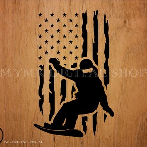 Snowboarder US Flagge Sliding svg Datei, Snowboarding svg, Eislaufen svg, svg, png, cricut, dxf, Clipart, für kommerziellen und persönlichen Gebrauch