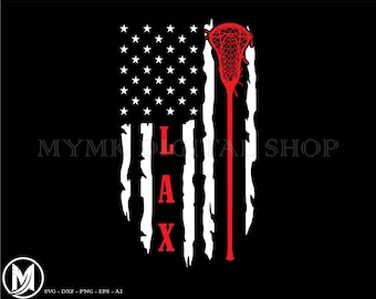 Lacrosse svg, LAX Stick US Flag svg, svg, png, cricut, dxf, clipart, for Commercial and Personal use