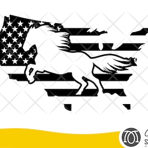Horse svg, american flag map, mustang svg, horse svg, horse clipart, cut file, cricut