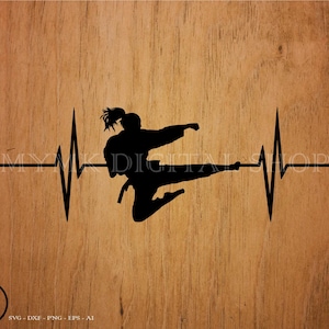 karate svg, taekwondo, pulse kick, martial arts svg, karate girl, svg, png, clipart, karate