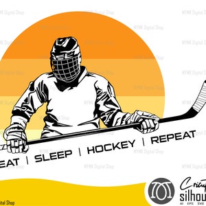 Hockey svg, eat-sleep-hockey-repeat, hockey clipart, hockey png, svg, cut file, cricut file, hockey mom