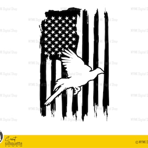 pheasant svg, american flag, pheasant hunting svg, hunting svg, bird hunting svg, png, svg, cut file, dxf file, cricut