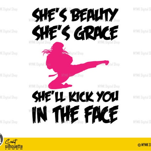 Taekwondo Svg Karate Svg kick Like a Girl - Etsy