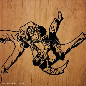 jiu jitsu svg, jiujitsu clipart, martial arts svg, karate svg, png, clipart, dxf, cut file, cricut, svg