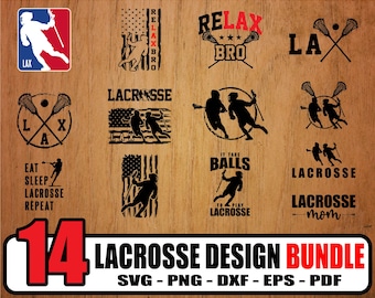 Lacrosse svg, 14 Lacrosse Bundle Design svg, svg, png, dxf, eps, for Commercial and Personal use
