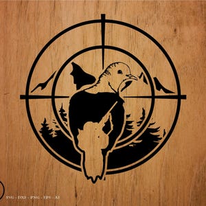 Dove Hunting Scope Sight hunter and dove svg file, dove hunting svg, hunting svg, svg, png, cricut, dxf, clipart