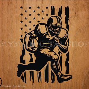Football svg, football players US FLAG svg, svg, png, cricut, dxf, clipart, for Commercial and Personal use