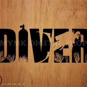 Diver Scuba Diving svg file, Scuba svg, diver svg, svg, png, cricut, dxf, clipart