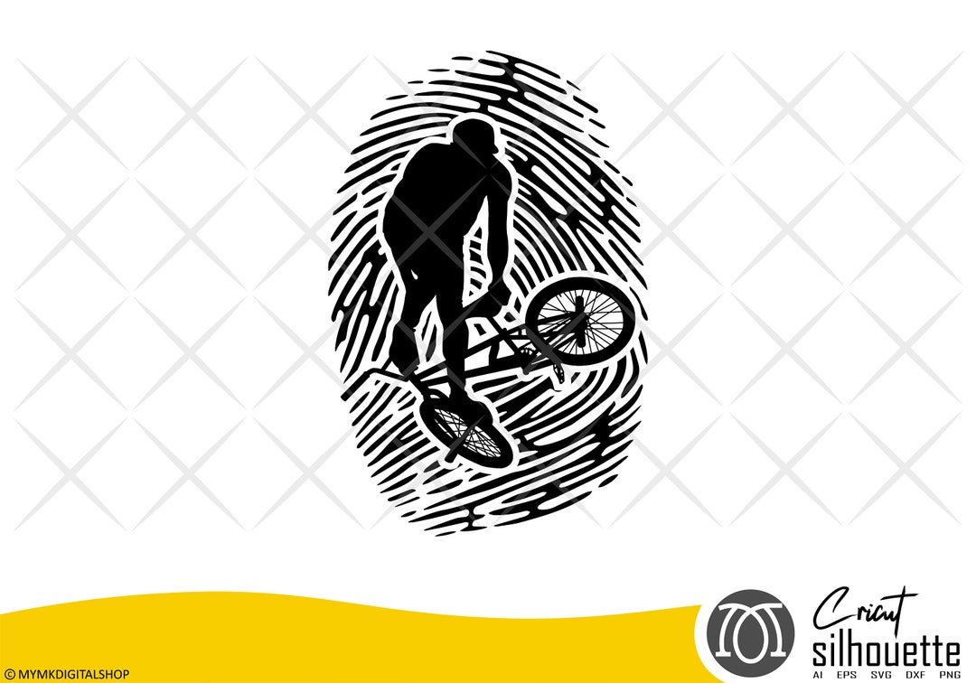 Bmx svg, fingerprint, bmx, bike svg, clipart, png, svg, bmx clipart ...