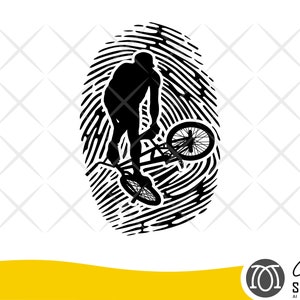 bmx svg, fingerprint, bmx, bike svg, clipart, png, svg, bmx clipart, cricut, cut file, dxf
