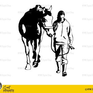 Horse svg, horse and girl svg file, , svg, png, cricut, dxf, clipart, for Commercial and Personal use